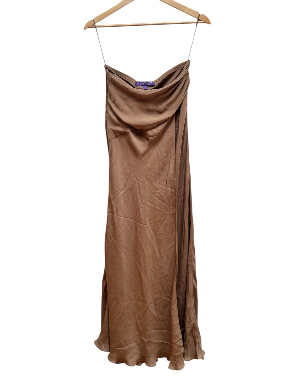Ralph Lauren Purple Label Vintage Brown Silk Slip Dress - Picture 2 of 16